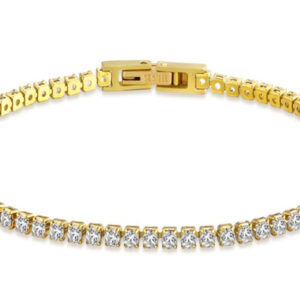 Brazalete Tennis 2mm ST Dorado