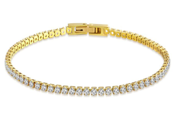 Brazalete Tennis 2mm ST Dorado