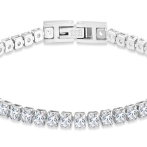Brazalete Tennis 3mm ST Plateado