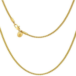 Cadena Wheat de 2 mm - Dorada