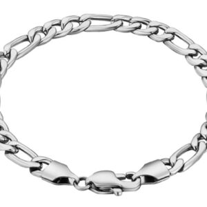 Brazalete Figaro de 5 mm - Plateado